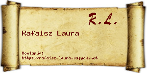 Rafaisz Laura névjegykártya
